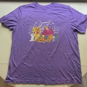 Disney Winnie The Pooh Halloween Purple T-shirt